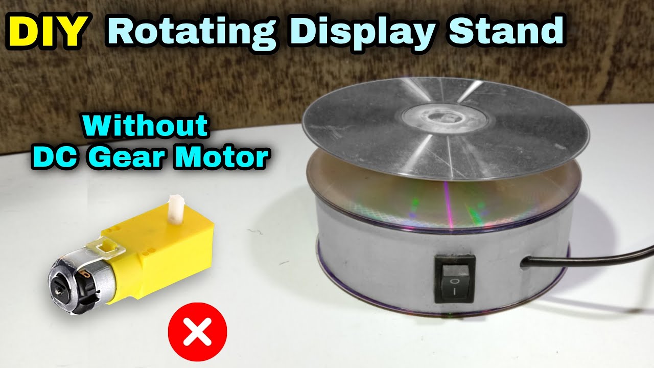 How To Make Rotating Display Stand | Without DC Gear Motor | Rotating Disc
