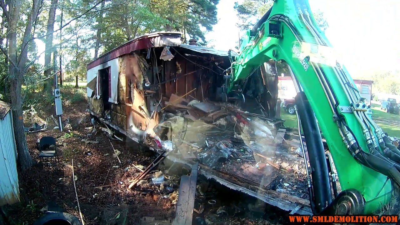 Another Burned Mobile Home Demolished - SML Demolition & Deconstruction, LLC