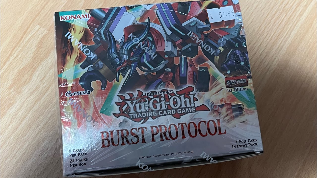 YuGiOh TCG Burst Protocol Booster Box Opening 
