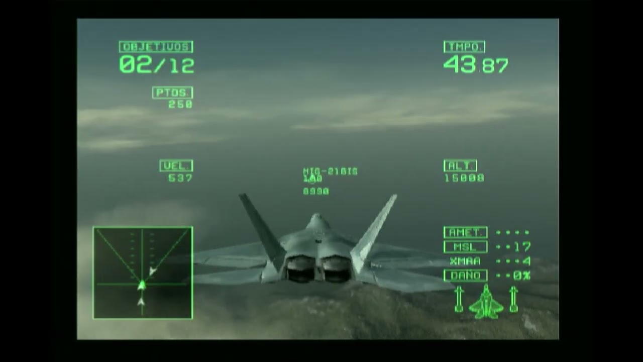 Ace Combat: Squadron Leader (PS2 - Real Hardware). Arcade Mode. Mission 01-A.