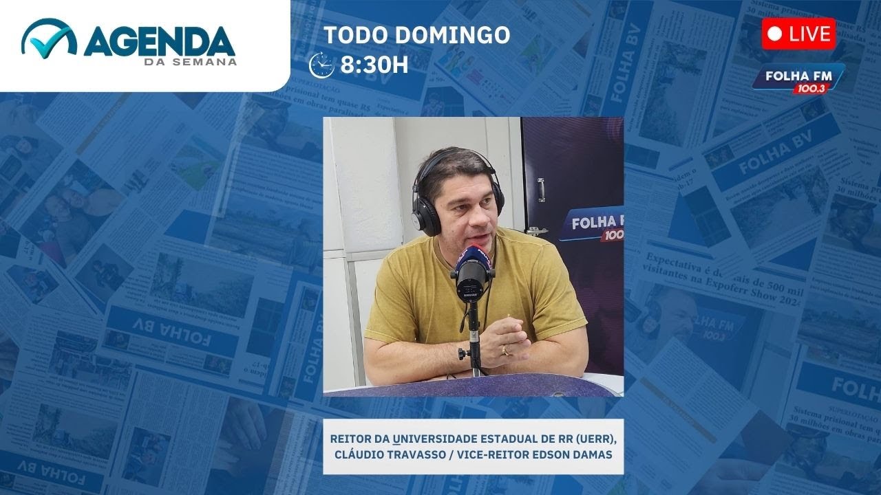 Agenda da Semana:  presidente do Instituto de Desporto de Roraima, Marcelo Nunes
