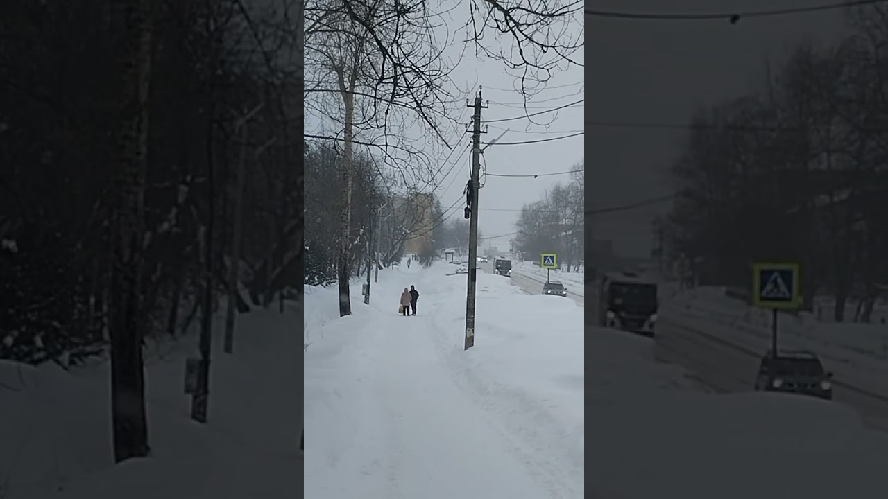 февральские прогулки в метель город Сарапул Молодежная улица микрорайон Южный посёлок 