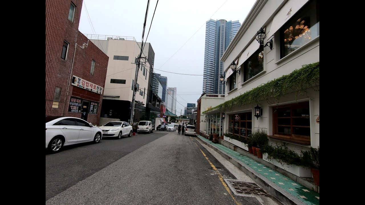 함 보자// 부산 해운대 해리단길,Busan Haeundae Haeridan-gil,realistic Walking view