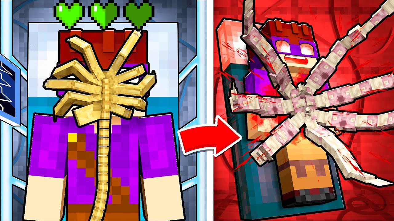 TODAS INFECÇÕES DE ALIENS SAINDO PELA BARRIGA no MINECRAFT! (Parte 2)