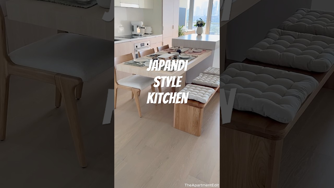JAPANDI Style Dining Table in Action | From 4 to 6 Seats #japandi  #kitchendesign #interiordesign