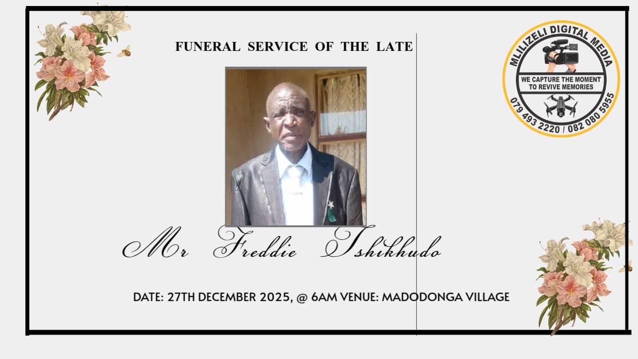 Funeral service of Mr Freddie Tshikhudo