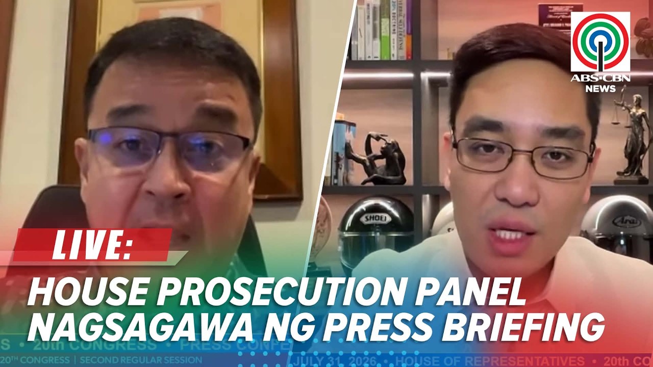 LIVE: House Prosecution Panel holds press briefing on VP Sara Duterte's Impeachment Trial | July 31