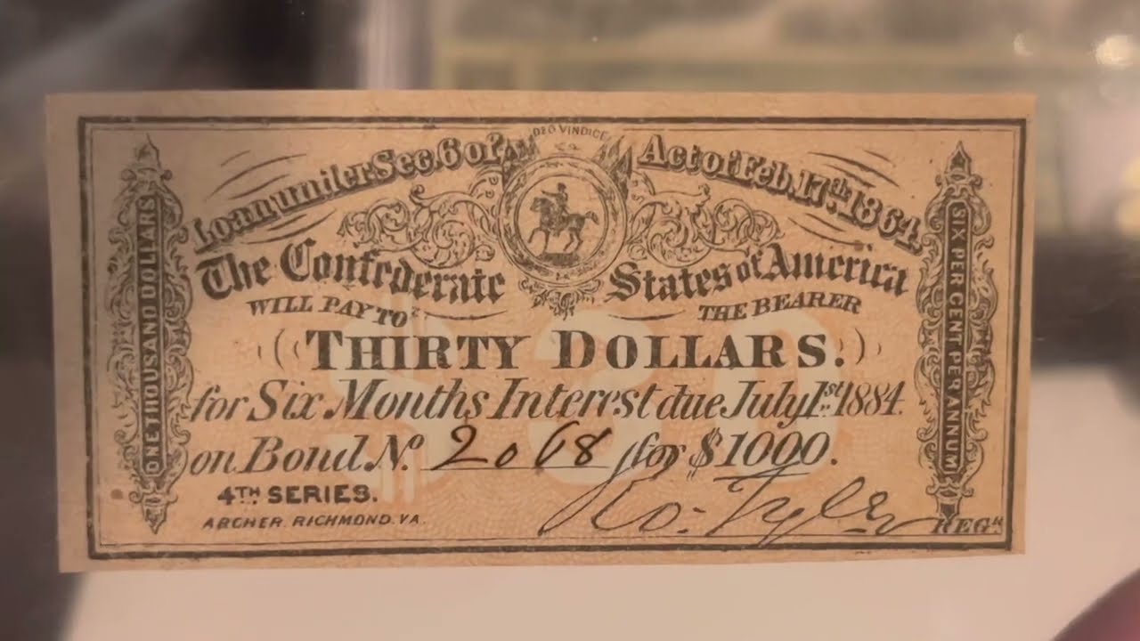 1840 New York City  NORTH RIVER BANKING CO $1  / Confederate War Bond