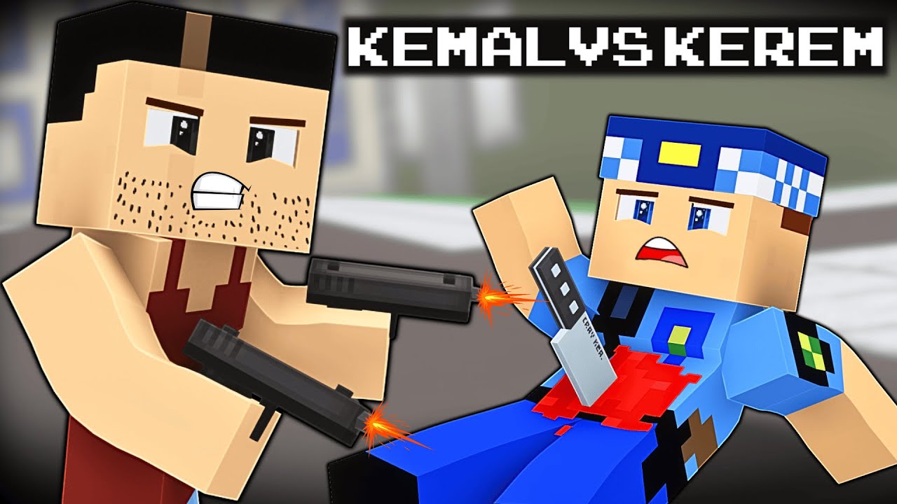 KEREM KOMİSER VE ABİSİ KEMAL DÜŞMAN OLDU! 😱 - Minecraft
