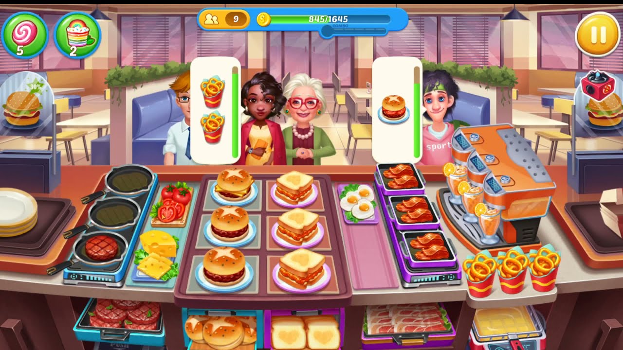 Crazy Chef - Food Truck Restaurant Cooking  - Unlimited gold money and diamonds -  Level 101 to 110