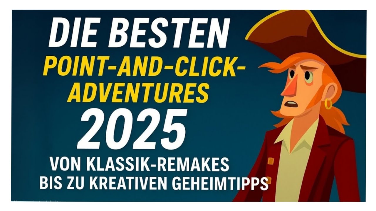 Die besten Point-and-Click-Adventures 2025 – von Klassik-Remakes bis zu kreativen Geheimtipps.  