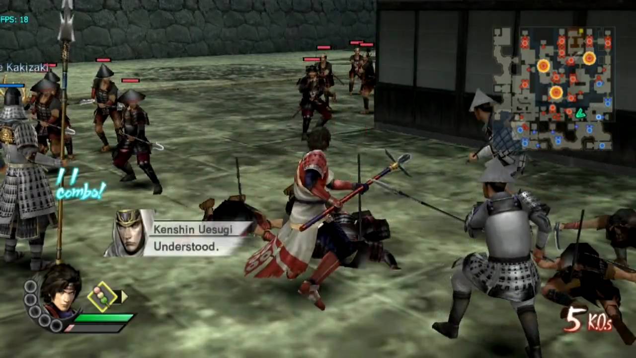 Samurai Warriors 3 (Wii) on Dolphin Wii/GC Emulator 720p HD