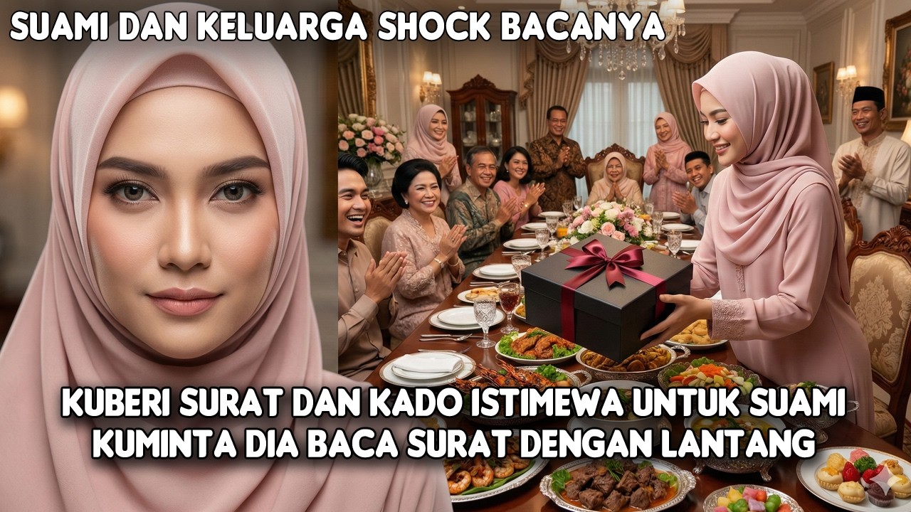 KUBERI SURAT DAN KADO ISTIMEWA UNTUK SUAMI DIA SHOCK SAAT BACA SURAT ITU @RADIOCERITATRENDING ​