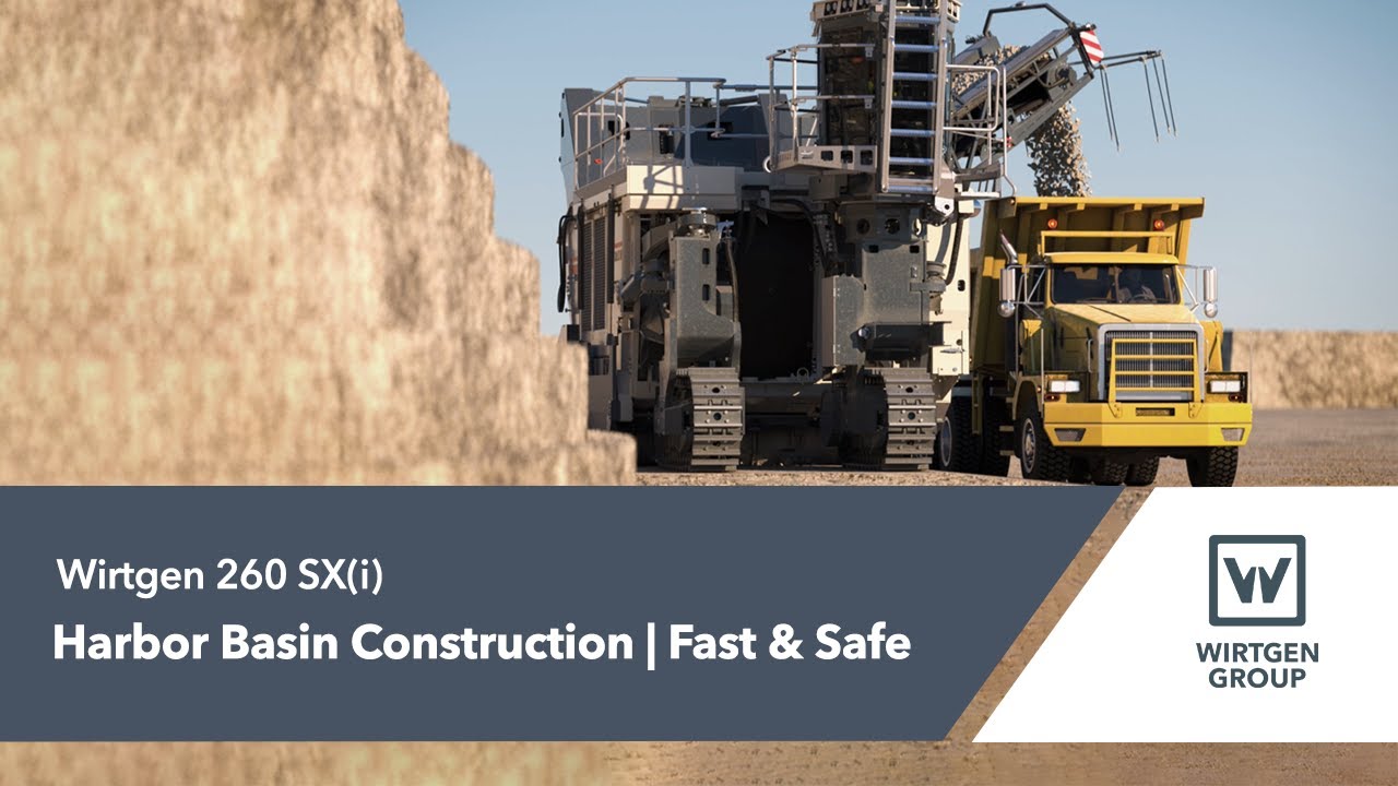 Wirtgen Cross Application Miner 260 SX(i) | Construction of Harbor Basins