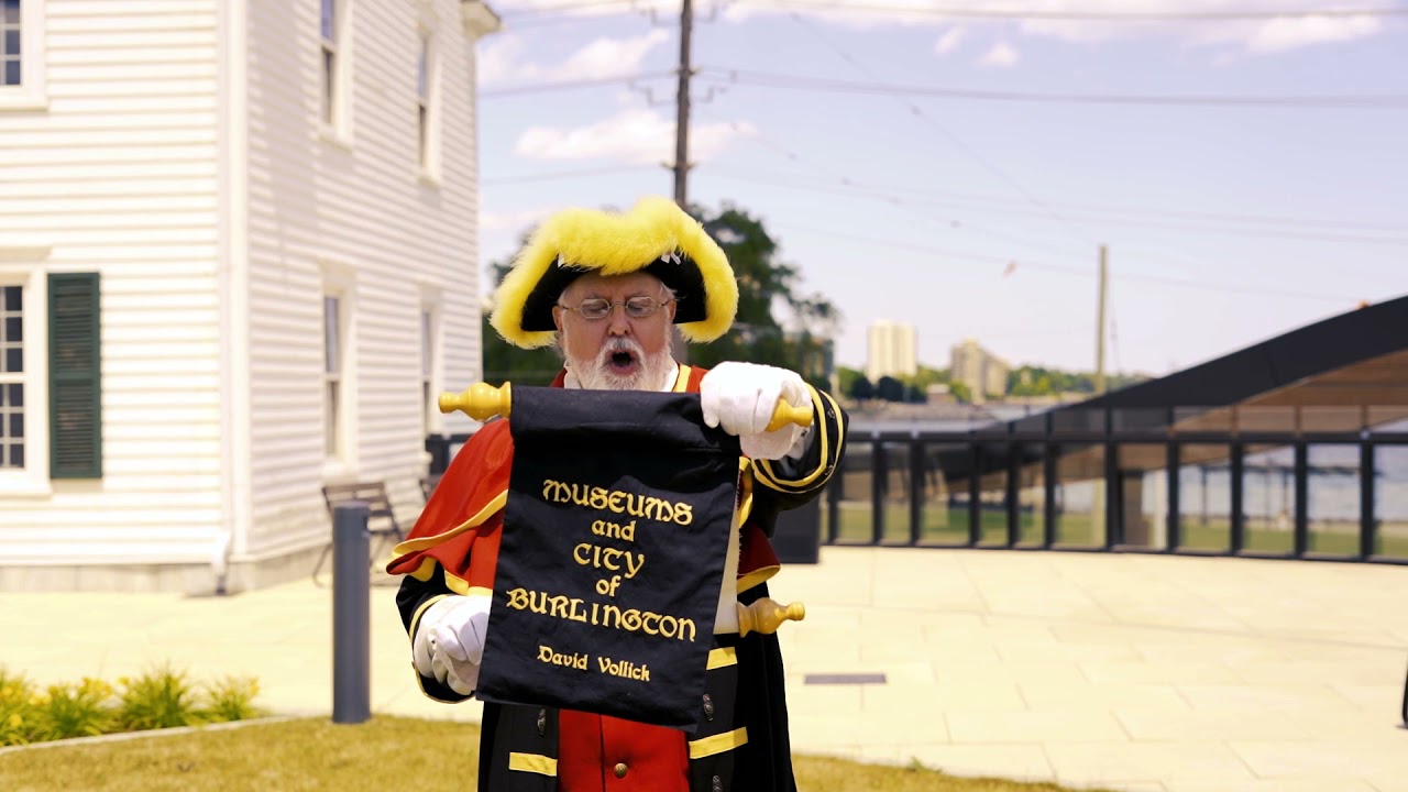 Town Crier Kicks Off Heritage Week (City of Burlington's Heritage Week 2021)