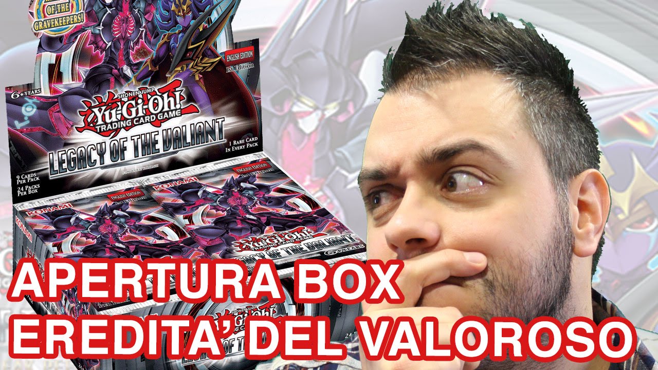 Yu Gi Oh Apertura BOX INCREDIBILE Eredità del Valoroso (24 bustine) TANTISSIME CARTE