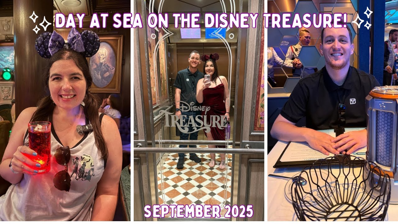 Disney Treasure Day at Sea! Haunted Mansion Parlor, Bingo Winner & Worlds of Marvel! | DAY10 SEP25