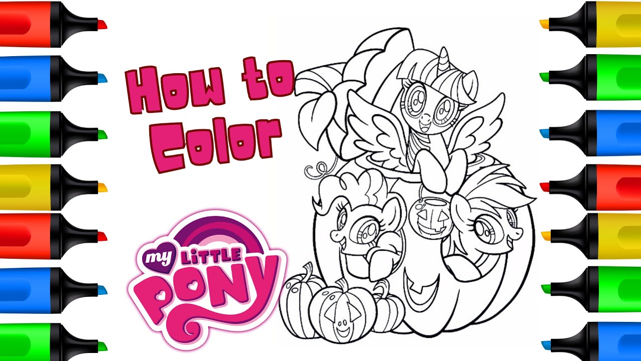 Coloring My Little Pony Helloween | My Little Pony Coloring Page.