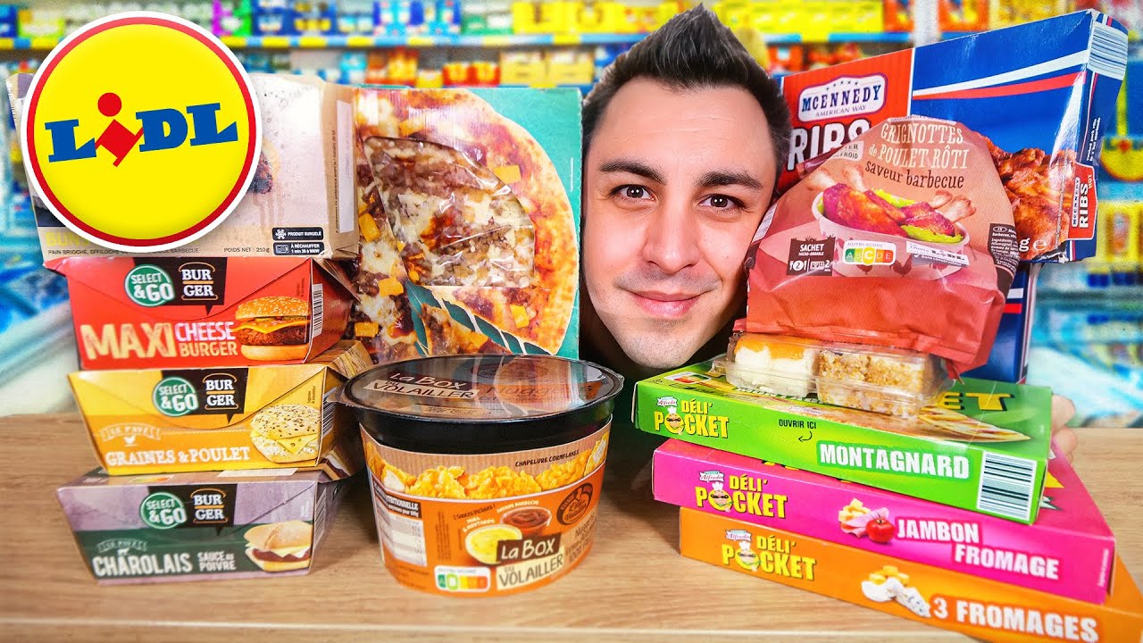 JE TESTE TOUS LES FAST FOOD LIDL ! (tacos, burger, pizza, sushi..)