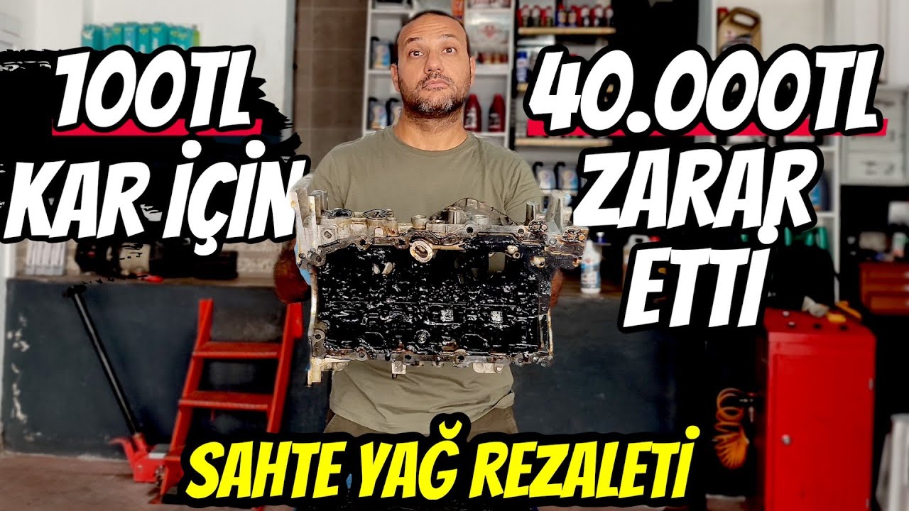 TEKNİK | Sahte Motor Yağı Kullanılmış Motoru İnceliyoruz | Yetkili Servis Bile Kullanmış
