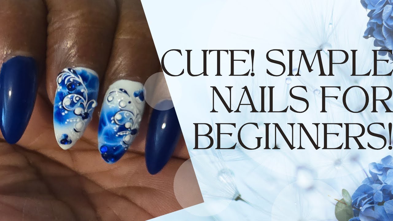 True Beginner!GEL X NAILS!! Simple!! Cute, Sticker Design