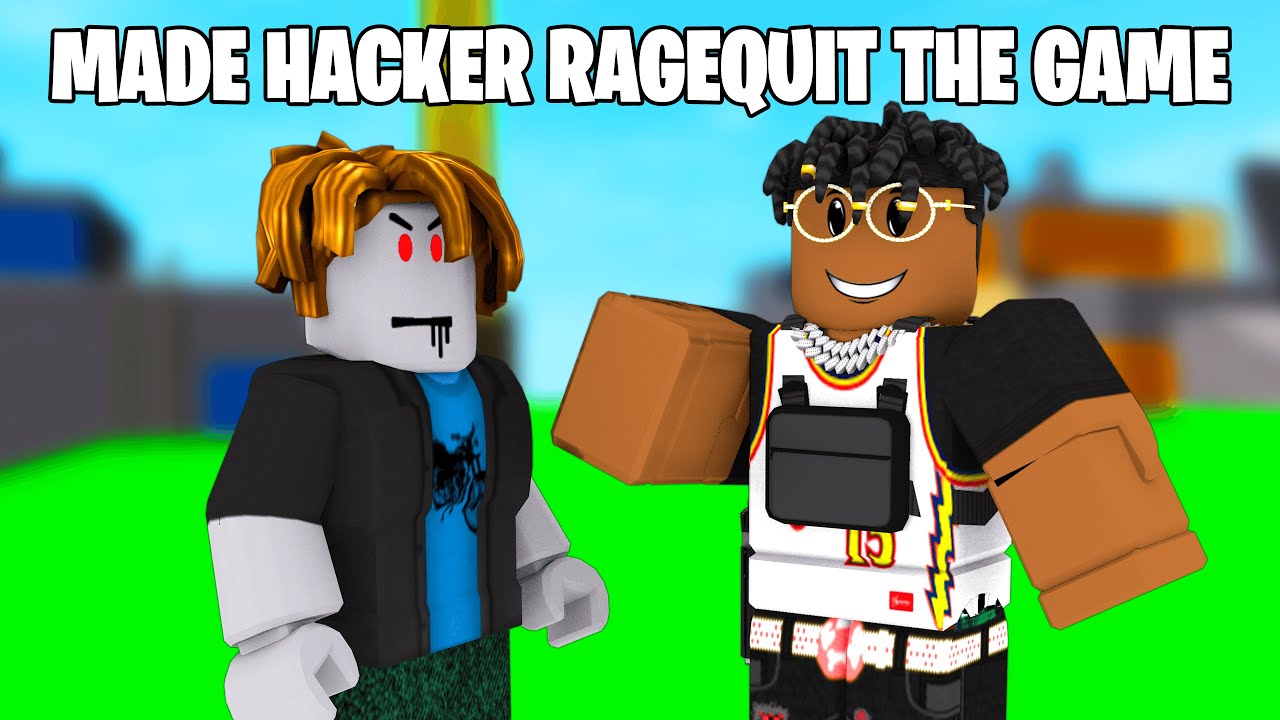 So I made a HACKER Rage Quit in Roblox Arsenal
