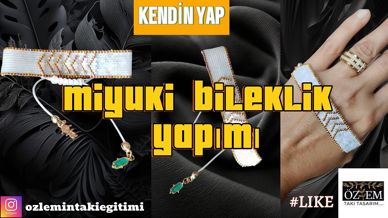 DIY-KENDİN YAP//MİYUKİ BİLEKLİK YAPIMI//DERS// EĞİTİM//DIY//MIYUKI BRACELET MAKING//LESSON