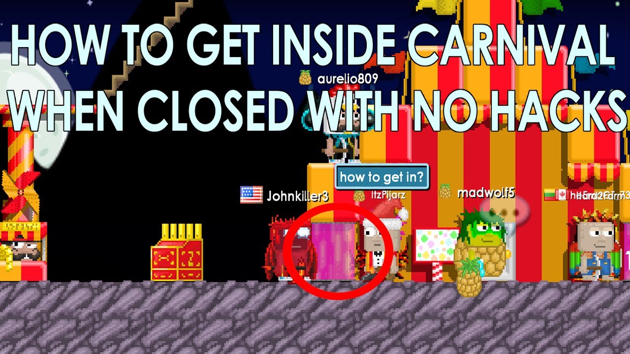 HOW TO ENTER CARNIVAL WHEN CLOSED NO HACKS!! - Growtopia