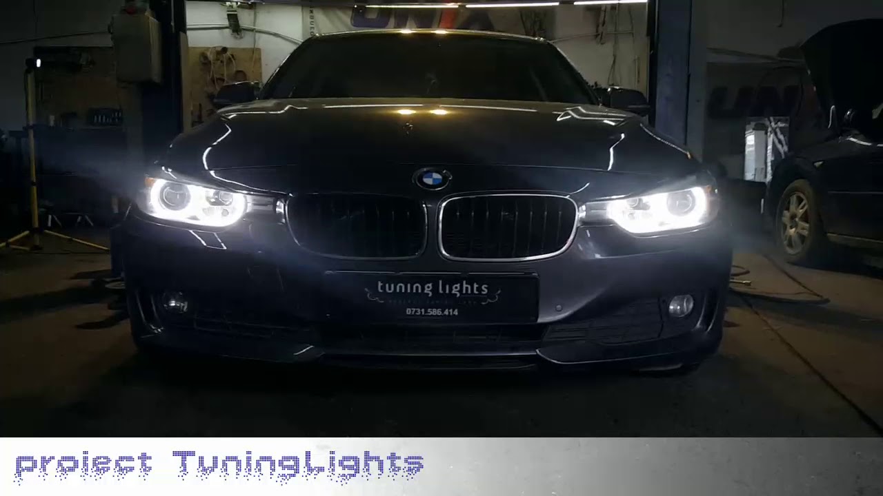 montaj lupe, angel eyes DTM si xenon BMW F30