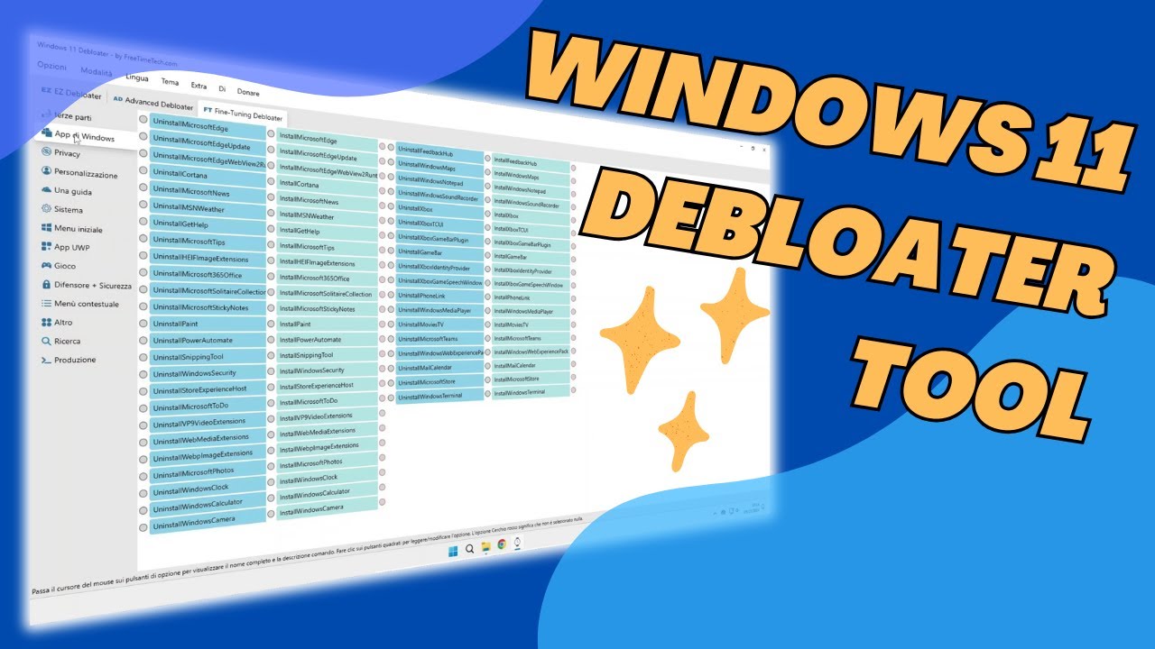 Libera il Potenziale di Windows 11 con questo Debloater Definitivo