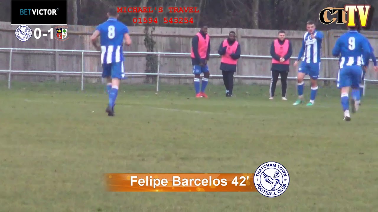 Thatcham Town v Cinderford Town Bet Victor Southern League highlights 30th Nov 2019