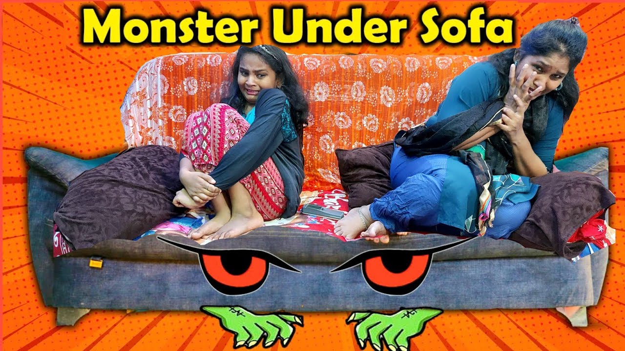 Monster under sofa | Funny story | comedy video | Monika Prabhu