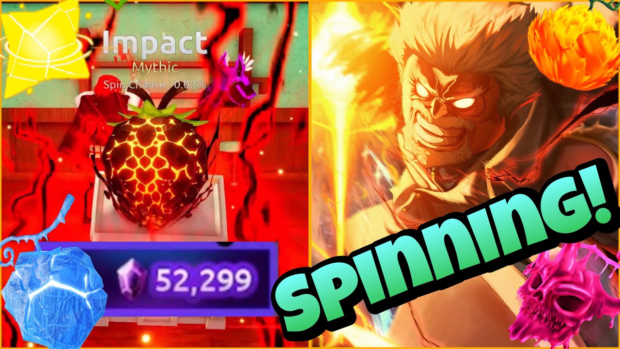SPENDING Over 50,000+ GEMS for Mythical IMPACT/GARP Fruit in Fruit Battlegrounds