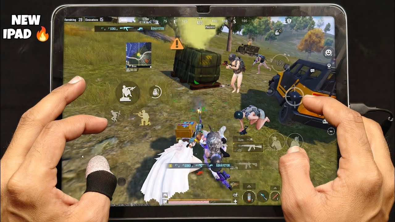 iPad 11th generation bgmi test 🔥 HDR + 60 FPS BGMI HANDCAM Gameplay / Best sensitivity