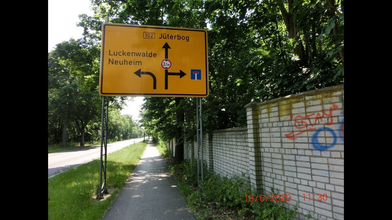 ГСВГ.Neues Lager.От КПП хлебзавода к Altes Lager 13.06.2020