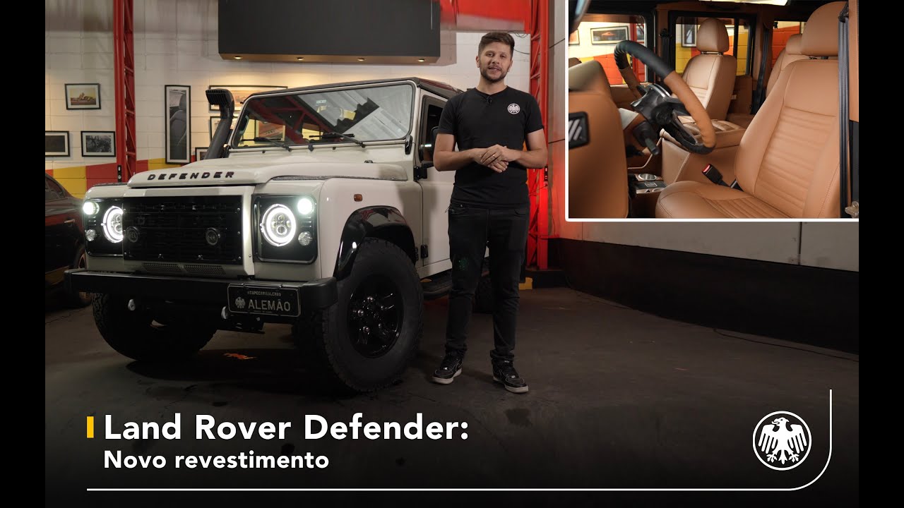 Transformando um CARRO BRUTO em um CARRO DE LUXO. Land Rover DEFENDER 110 com interna renovada.