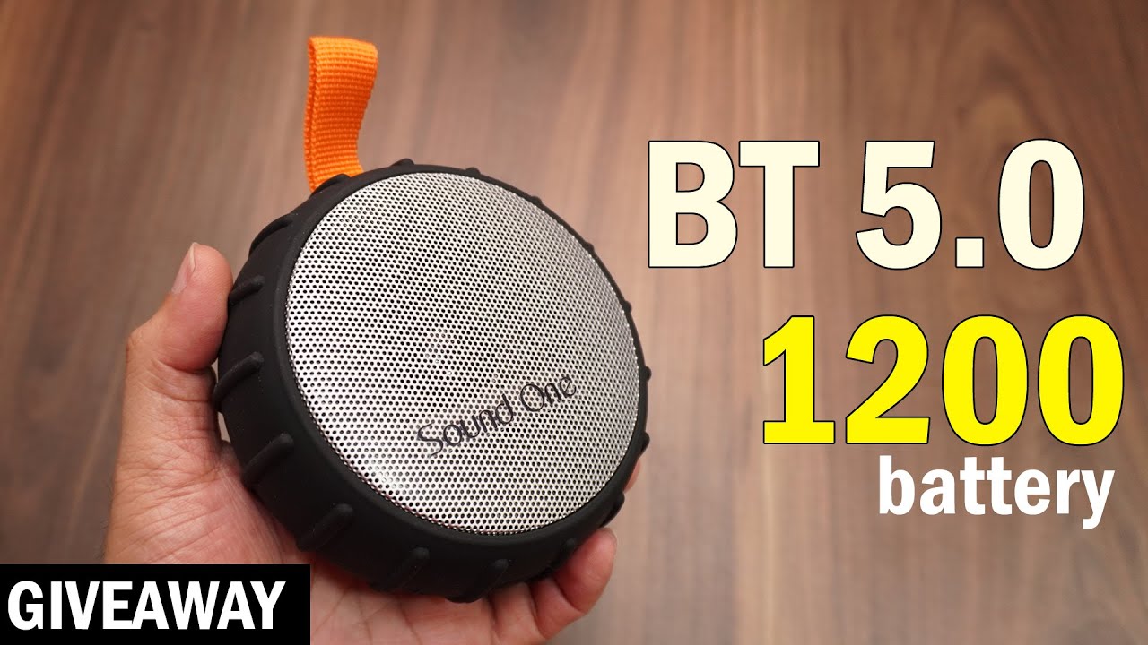 Sound One Shell 5 Watts Portable Bluetooth Speaker with 1200 mAh battery