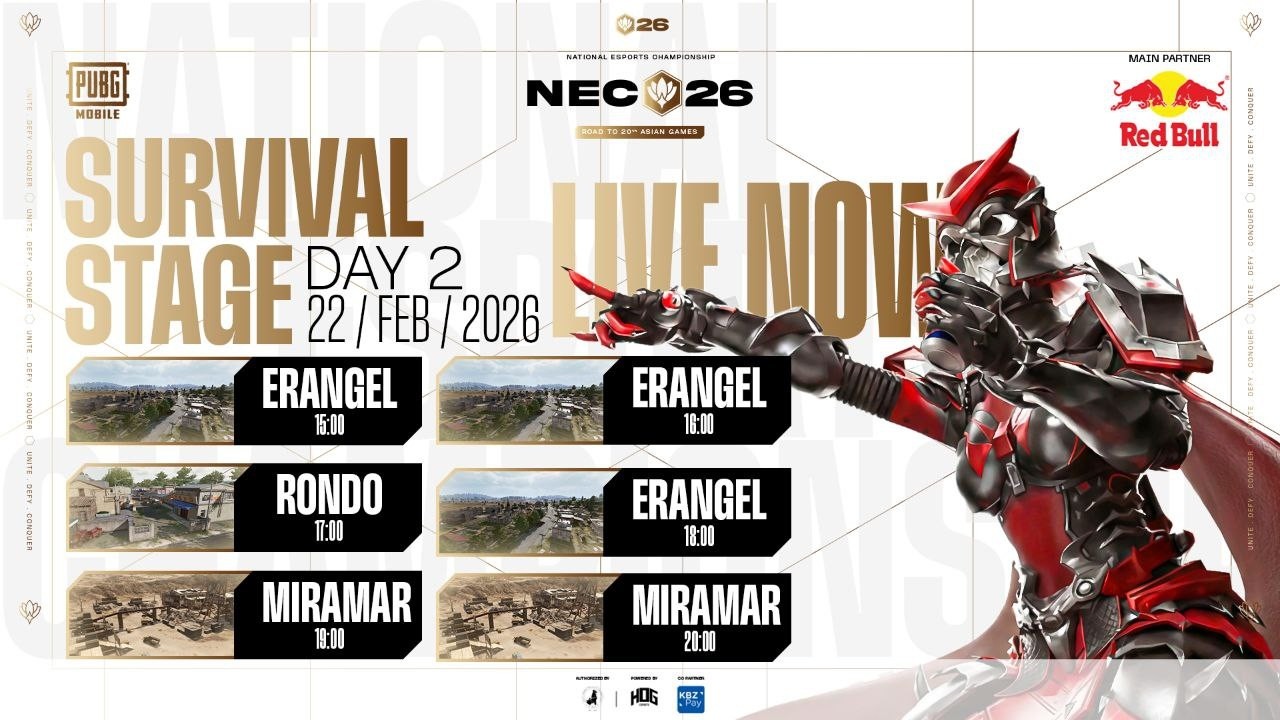 NEC26 PUBG Mobile – Survival Stage  Day 2 LIVE