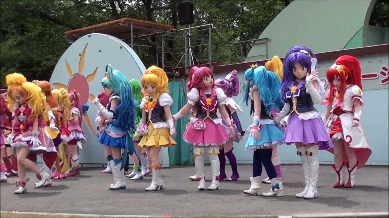 貴重映像 プリキュアオールスターズ 全員と握手！ スマイルプリキュア ハピネスチャージプリキュア precure,Pretty Cure,Performances of characters