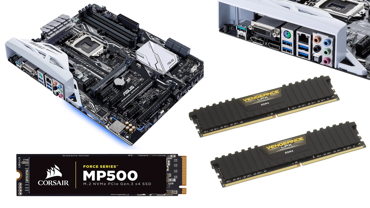 Asus prime Z270-A CPU RAM MP500 M.2 Installation