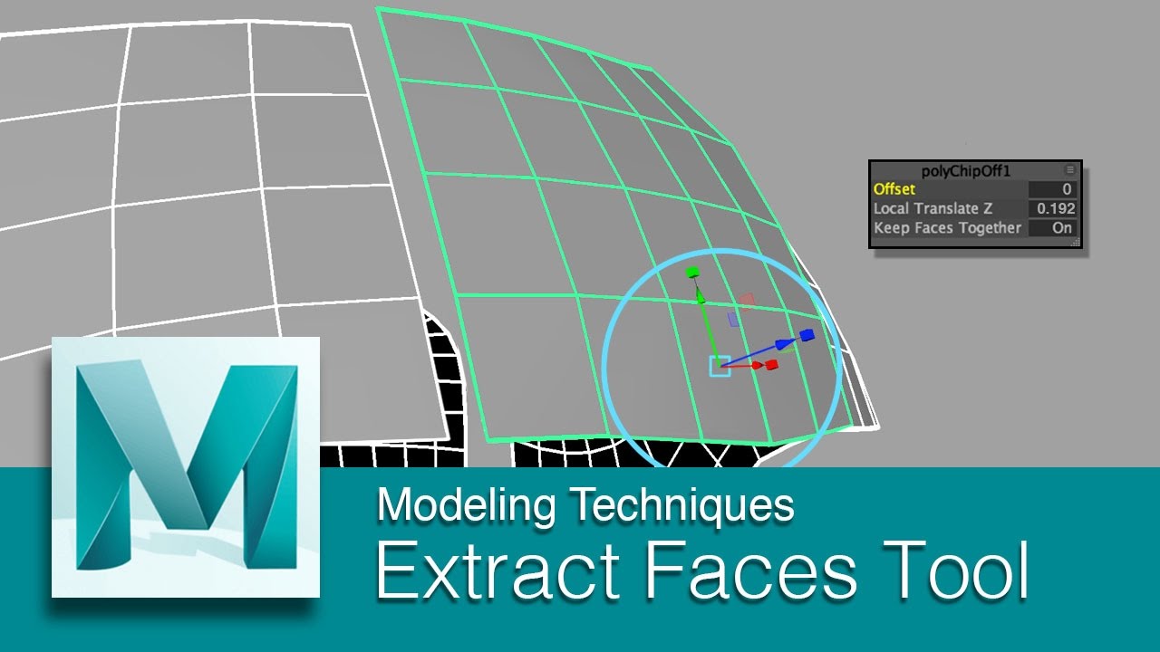 DART 106 Intermediate Maya: Extract Polygon Faces