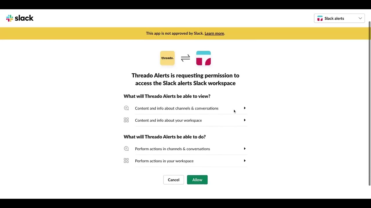 How to setup automated Slack alerts