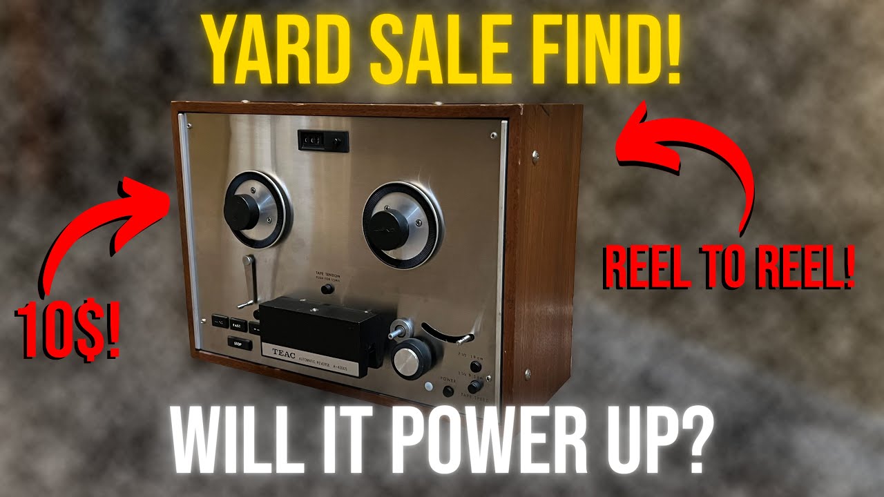 Teac Reel To Reel Player! - WILL IT WORK?? (10$!!) #vintage #audio #teac #electronics