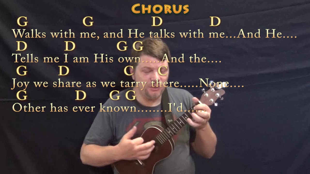 In the Garden (Hymn) Ukulele Cover Lesson in G with Chords/Lyrics