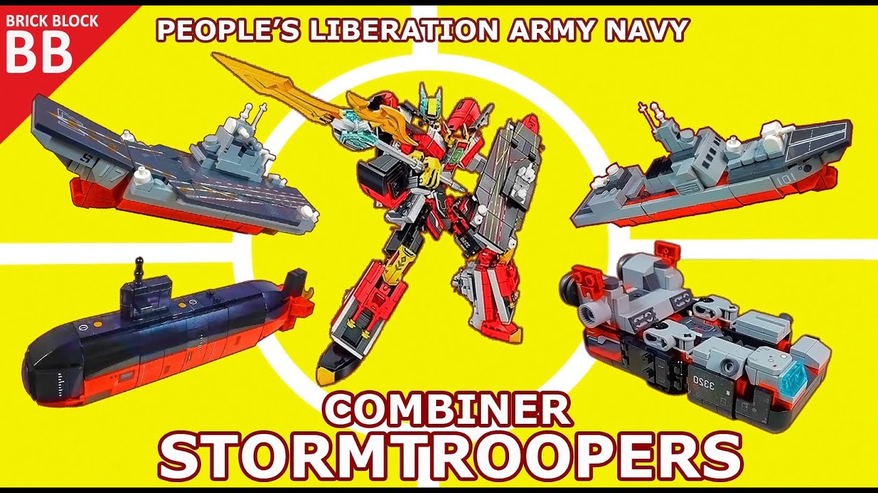 PLA Navy Sembo Block Stormtroopers ⚡️ Как построить робота LEGO Combiner Transformers build tutorial