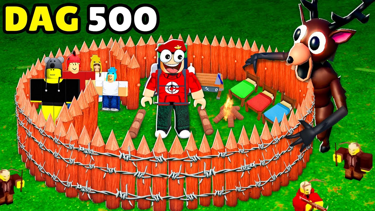 Ik Bouw DE VEILIGSTE BASIS in 99 Nachten In Het Bos... (Roblox)