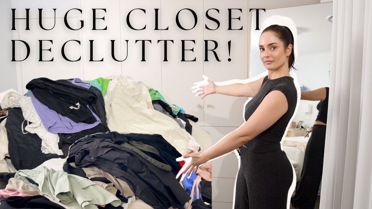HUGE Closet Declutter & Clothing Clean Out (Postpartum Wardrobe Refresh) Ep 1