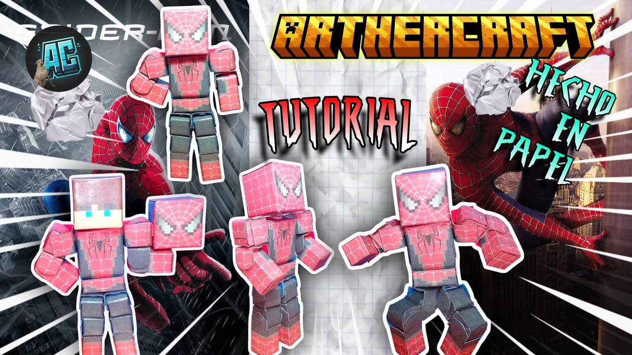 🕷️ CREA ESTA ÉPICA FIGURA DE SPIDERMAN (TOBEY MAGUIRE) HECHA EN PAPEL ✂️🔥 | TUTORIAL 📄| ARTHERCRAFT