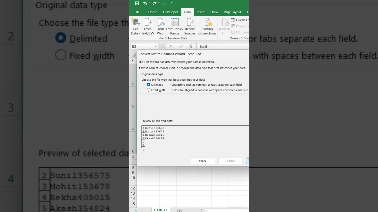 CTRL+J, You must know these shortcut 🔥🔥🔥#shorts #excel