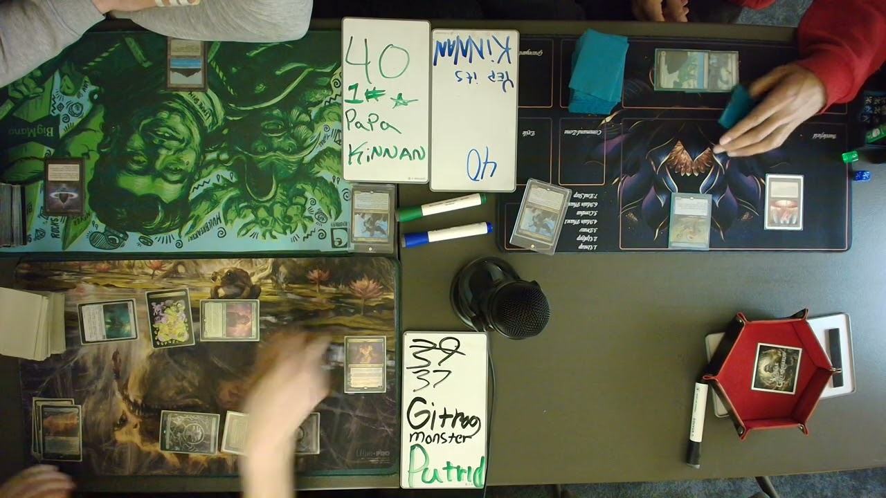cEDH Gameplay practice: Two Kinnans try and stop the Gitrog Monster from consuming all.
